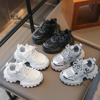 Chaussures de sport décontractées noires pour enfants, garçons et filles, légères, pour l'école d'été et l'hiver, pour le sport
