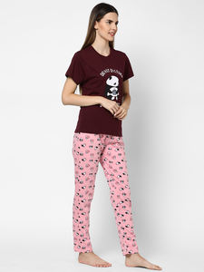 Las mujeres impresa diseño de la ropa de dormir de algodón de primera calidad - Product Image 4