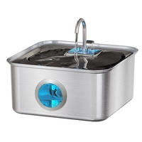 Distributeur d'eau automatique intelligent en acier inoxydable ultra-résistant et écoénergétique pour animaux de compagnie avec fontaine amovible pour chats et chiens