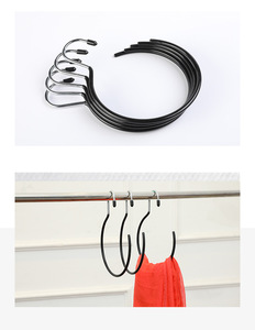 Kim loại <span class=keywords><strong>PVC</strong></span> tráng Tie khăn lưu trữ giá không trượt Vòng vòng móc hijab phụ kiện Muslim hijab khăn móc - Product Image 5