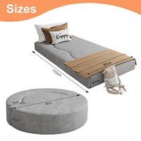 Saien Sleeper salle de jeux chaise pliable enfants canapés 4 pièces modulaire mousse enfant en bas âge échelle jouer chambre pliant canapé-lit enfants