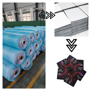 Alfombrillas de escritorio extendidas blancas con estampado de sublimación en blanco de caucho Natural personalizadas de fábrica, alfombrilla de ratón, Material de rollos - Product Image 2