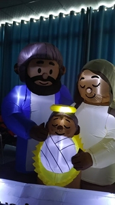 Torre Inflable de <span class=keywords><strong>Cuenta</strong></span> Regresiva para el Eid - Decoración de Domo de Mezquita con la Leyenda '5 Días Hasta el Eid' - Product Image 5