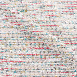 Tissu en tweed tissé multicolore chic, parfait pour les robes sans manches, tenues féminines, en stock - Product Image 2
