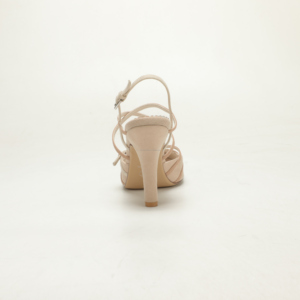 Sandales à talons hauts à brides pour femmes, élégantes, en daim, style slingback, chaussures habillées, style vintage, vente en gros, OEM ODM - Product Image 3