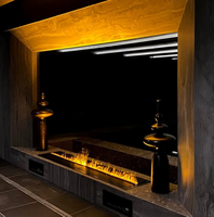 Chimenea Eléctrica Moderna con Diseño de Vapor de Agua, Simulación de Llama 3D, Mueble para TV, Decoración para el Hogar, Venta al por Mayor