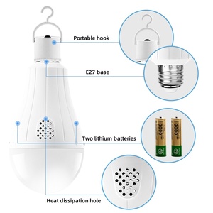 Pin kép nhà tiết kiệm năng lượng ổ đĩa độc lập cắm trại chiếu sáng đèn LED 9W 12W 15W <span class=keywords><strong>20W</strong></span> bóng đèn sạc khẩn cấp - Product Image 3