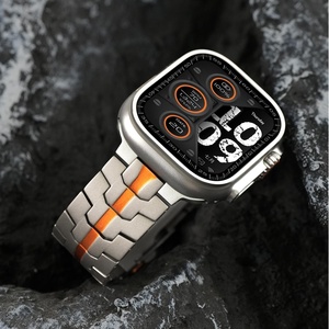 Correa <span class=keywords><strong>de</strong></span> Reloj Universal <span class=keywords><strong>de</strong></span> Titanio Puro <span class=keywords><strong>de</strong></span> 22 mm para <span class=keywords><strong>Apple</strong></span> <span class=keywords><strong>Watch</strong></span> Ultra 3, Correa Impermeable Multicolor con Cierre <span class=keywords><strong>de</strong></span> Acero - Product Image 3