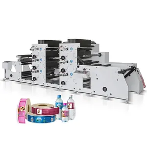 Máquina de impressão flexográfica de etiquetas totalmente automática com estação de folheado, preço de 12 cores, impressora flexográfica, máquina de impressão de etiquetas