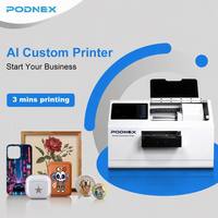 Printer Flatbed UV DX7 PodNEX Small A3 Baru untuk Pencetakan Kustom pada Casing Ponsel, Akrilik, Hadiah, dan Produk Promosi