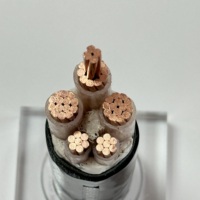 Cable ignífugo estándar nacional 3X70 + 2X35, cables de alimentación cuadrados con núcleo de cobre con 3X70 + 2X35 Yjv