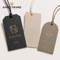 Étiquettes APEX personnalisées avec logo de marque, fabrication d'étiquettes en papier avec estampage à chaud, conception personnalisée OEM ODM pour sacs