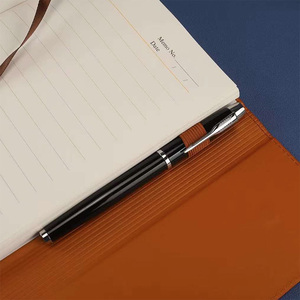 Cuaderno con Cubierta de PU A5, Logotipo Personalizado con Estampado en Caliente Plateado, Páginas Rayadas, Agenda de Oficina - Product Image 2