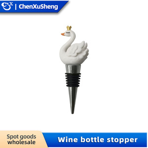 Crown Swan Wine Stopper Metal Bottle Stopper Sealing Red Wine Sparkling Wine Stoppers - Product Image 4