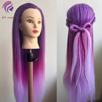 Cosmétologie cheveux synthétiques bouclés coupe tresses pratique coiffure Mannequin poupées style professionnel barbier formation tête