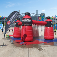 Arche de brumisation gonflable, station de refroidissement par pulvérisation d'eau, pavillon portable en PVC pour fêtes, événements, camping, jardin, été