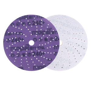 Disque abrasif de 3 pouces (75 mm) OEM/ODM, violet, dureté moyenne, avec support auto-agrippant, papier abrasif pour polissage humide/sec - Product Image 5