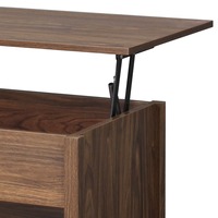 Table basse en bois relevable moderne avec compartiment caché Mobilier de salon Table d'appoint pour canapé à usage domestique