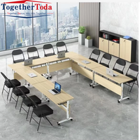 Vente en gros Table de conférence de bureau pliable, mobile, modulaire, réglable, moderne et élégante, pour la lecture et l'utilisation sur ordinateur
