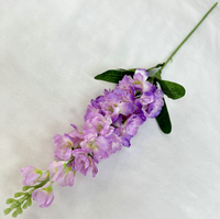 Bunga Delphinium Sutra Buatan Tunggal 92cm Warna-warni untuk Dekorasi Pernikahan