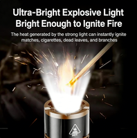 Nouvelle lampe torche haute puissance, super brillante, LED, en alliage d'aluminium, rechargeable, pour l'alpinisme, le camping, de qualité militaire, compacte