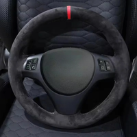 Volant de voiture Tresse Soft Suede Cover pour BMW E81 E90 M3 E91 E92 E93 E87 E82 E88 X1 E84 E60 E46 Accessoires de décoration de voiture