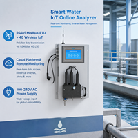 Analyseur numérique de la qualité de l'eau en ligne, capteur multiparamètres, turbidimètre, chlore libre, pH, ORP, EC, TDS pour piscine et eau potable
