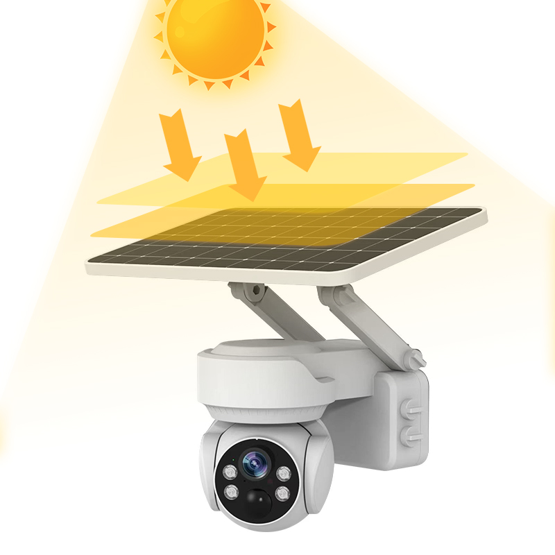I-Cam + умное приложение, технология Smart Ai, видеонаблюдение, наружная беспроводная система безопасности, Ptz, Wi-Fi, Ip Cctv, Солнечная камера