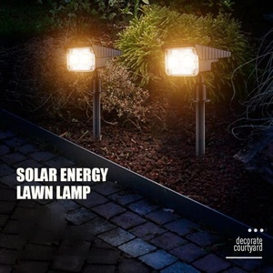 Lámpara de Pared LED Solar para Jardín, Césped, Parque y Lámpara de Proyección con Enchufe para Suelo y Árboles para Paisajismo Exterior - Product Image 6