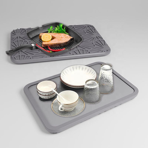 Alfombrilla absorbente plegable de diatomeas para secado rápido de cocina, soporte grande para esponjas y estante para fregadero - Product Image 4
