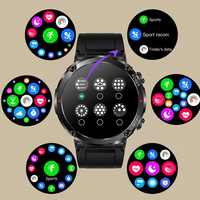 Montre connectée 1,6 pouce, écran rond 400*400, appels, fréquence cardiaque, haut-parleurs Hi-Fi, étanche IP68, suivi sportif, Smartwatch T30