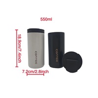 Bouteilles d'eau isothermes de sport en acier inoxydable à double paroi, sans BPA, 550 ml, avec logo personnalisé 2026, pour la course et les voyages