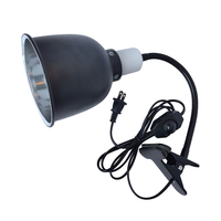 Lampe chauffante en gros pour reptiles, dôme réflecteur à pince, logo personnalisé, 150W, douille céramique, luminaire chauffant pour animaleries et vente au détail