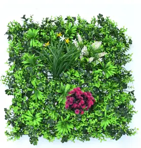 50*50cm résistant aux UV plante artificielle mur clôture panneaux de toile de fond mur vert vertical jardin décor vert heeneryome