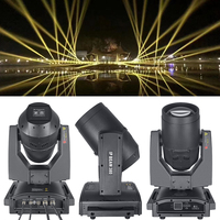 Projecteur mobile étanche IP65 380W avec contrôle DMX512, faisceau Super Sharpy et projecteur de recherche aérien pour événements scéniques extérieurs