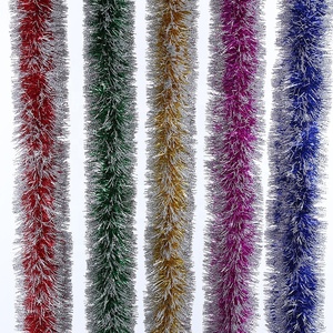 Frohe Weihnachten Moderne Umweltfreundliche Hängedekoration Lametta-Girlande Künstliches Grün Schnee Hochzeit Weihnachten Neujahr Dekoration - Product Image 1