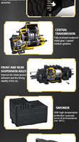 Camionetas de control remoto Vehículo sobre orugas de roca de alta velocidad Escala de 1/10 a 2,4 De GHz Coche eléctrico RC 4WD Off Road