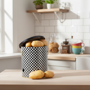 225mm Tinplate Metal Tin <b>Box</b> 9L Checkerboard Recyclable for Biscuit Candy Coffee Chocolate Tea Cake <b>Packing</b> Paper Plastic - Product Image 3