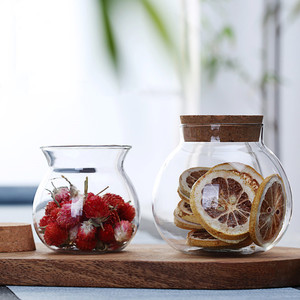 Frasco <span class=keywords><strong>de</strong></span> Vidrio Hermético <span class=keywords><strong>de</strong></span> Borosilicato Alto <span class=keywords><strong>de</strong></span> 500 ml y 1000 ml <span class=keywords><strong>con</strong></span> Tapa <span class=keywords><strong>de</strong></span> <span class=keywords><strong>Corcho</strong></span> para Almacenamiento <span class=keywords><strong>de</strong></span> Alimentos en la Cocina, Venta al por Mayor - Product Image 3