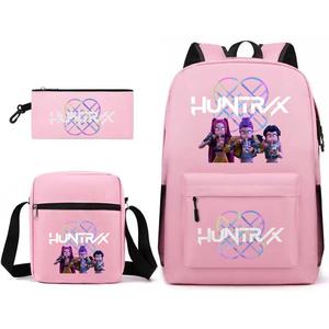 Sac à dos d'<span class=keywords><strong>anime</strong></span> JM K-pop <span class=keywords><strong>Demon</strong></span>-hunting <span class=keywords><strong>Slayer</strong></span> Rumi, ensemble de <span class=keywords><strong>3</strong></span> pièces, léger, sac d'école pour enfants - Product Image 2