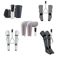 Masseur de jambes transfrontalier avec pression d'air et compresse chaude à ondes d'air pour genoux et mollets Modèle XL001 Vente en gros