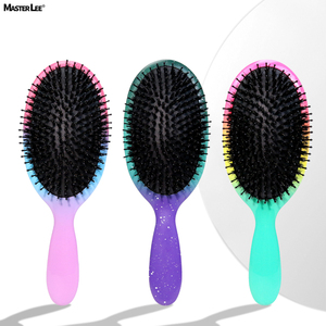 Mysterious Universe Brosse à cheveux démêlante en poils de sanglier Brosse à cheveux confortable et de luxe avec boîte en papier <span class=keywords><strong>ou</strong></span> pochette en tissu - Product Image 1