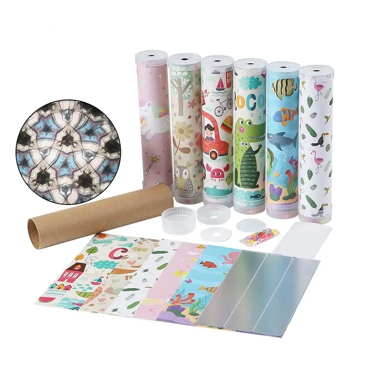 Maak Je Eigen Caleidoscoop Kinderen Educatief Cartoon Magic Diy Caleidoscoop Kit Speelgoed