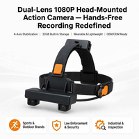 Caméra montée sur la tête Goobsafe XQ20 à double objectif 210 °   Caméra POV portable FOV 60fps avec synchronisation IMU USB 3.0 pour l'entraînement IA - Vente en gros