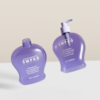 Emballage de shampooing et de revitalisant en plastique PET de 300ml pour le lavage du corps en bouteille à pompe vide