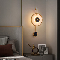 Lampe murale en marbre naturel pour la chambre d'hôtel, lampe murale en plâtre de neige simple et moderne