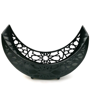 Nuovo Vassoio Decorativo in Ferro Ramadan Kareem a Forma di Luna e Stella, Scatola Regalo Eid Mubarak, Vassoio per Dessert Artigianale per <span class=keywords><strong>Feste</strong></span> <span class=keywords><strong>Islamiche</strong></span> e Festival Musulmani - Product Image 3