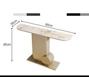 Mesa de Entrada Moderna de Lujo Italiana <span class=keywords><strong>para</strong></span> Sala de Estar y Hoteles, con Cubierta de Mármol, Estructura Metálica Resistente, <span class=keywords><strong>Consola</strong></span> Estrecha <span class=keywords><strong>para</strong></span> Pasillos - Product Image 6