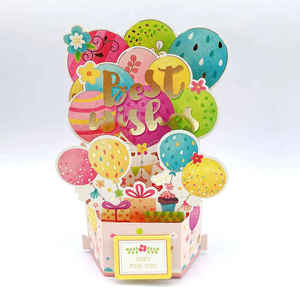 Chizikon Tùy Chỉnh 3D Pop-up Giấy Điêu Khắc Tinh Tế Bóng Hoa Kỳ Nghỉ Thẻ Ngày Của Mẹ Thẻ - Product Image 6