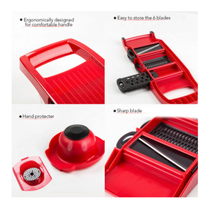 Hot Selling <b>Multifunction</b> <b>Vegetable</b> <b>Cutter</b> Manual Kitchen with Steel Blade Slicer - Product Image 5